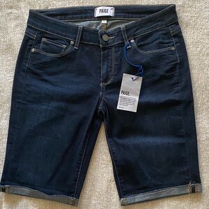 PAIGE Blue Denim Bermuda Shorts Size 27